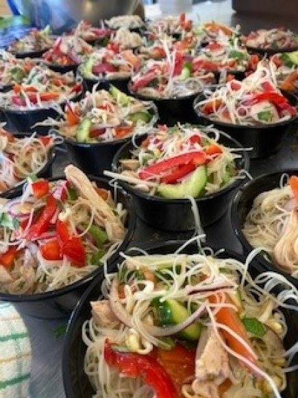 Thai Chicken Salad (Kilo) w/ Glass Vermicelli, Chilli and Coriander, Special Sweet and Sour Dressing 